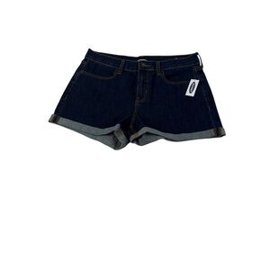 Old Navy Shorts Women’s Size 8 Dark Wash Cuffed Denim NWT